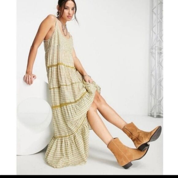 NWT Free People Midnight Dance Maxi Slip Dress - Picture 1 of 13